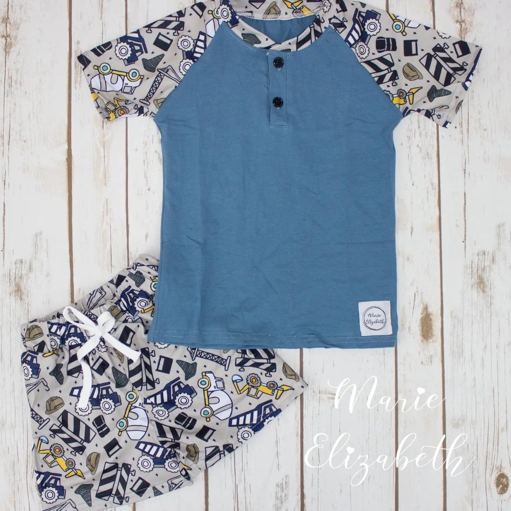 Construction Crew Shorts Set